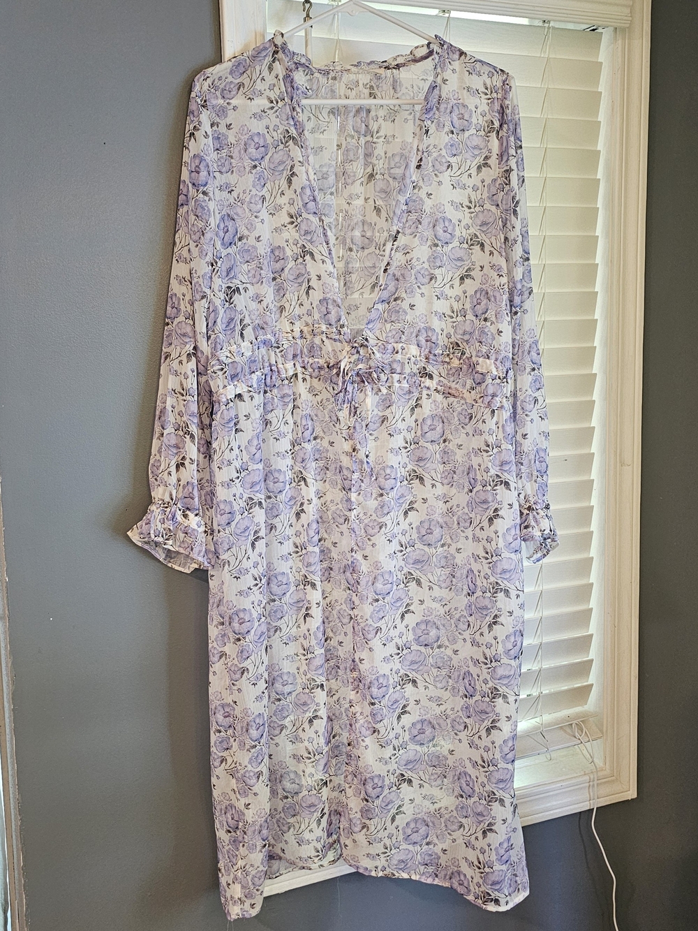Kori Lavender Floral Cover Up